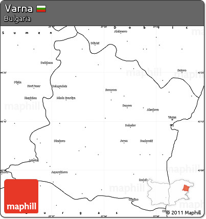 Blank Simple Map of Varna