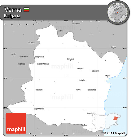 Gray Simple Map of Varna