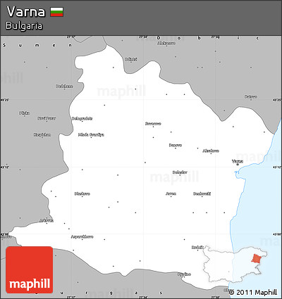 Gray Simple Map of Varna