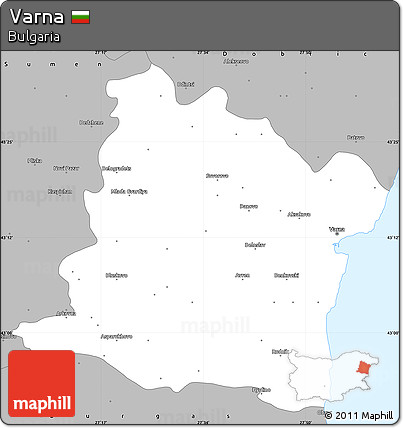 Gray Simple Map of Varna