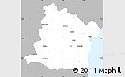 Gray Simple Map of Varna, single color outside