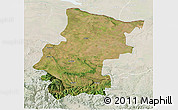 Satellite 3D Map of Vraca, lighten