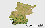 Satellite 3D Map of Vraca, single color outside