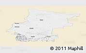 Classic Style Panoramic Map of Vraca, single color outside