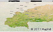 Satellite 3D Map of Burkina Faso, lighten