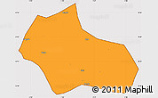 Political Simple Map of Bourzanga, cropped outside