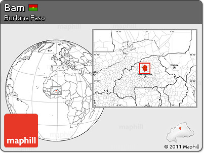 Blank Location Map of Bam