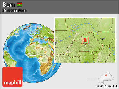 Physical Location Map of Bam