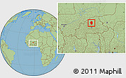 Savanna Style Location Map of Bam, within the entire country