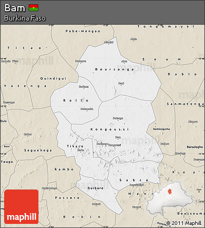 Classic Style Map of Bam