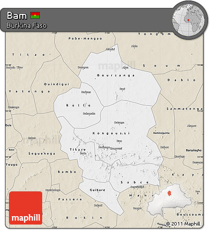 Classic Style Map of Bam