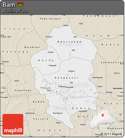 Classic Style Map of Bam