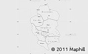 Silver Style Map of Bam, single color outside