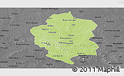 Physical Panoramic Map of Bam, darken, desaturated