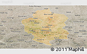 Satellite Panoramic Map of Bam, semi-desaturated