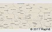 Shaded Relief Panoramic Map of Bam