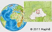 Physical Location Map of Rollo, highlighted country