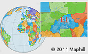 Political Location Map of Rollo
