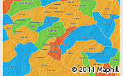 Political 3D Map of Bazega