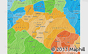 Political Shades Map of Bazega