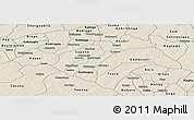 Shaded Relief Panoramic Map of Bazega