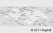 Silver Style Panoramic Map of Bazega