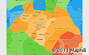 Political Shades Simple Map of Bazega