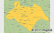 Savanna Style Simple Map of Bazega