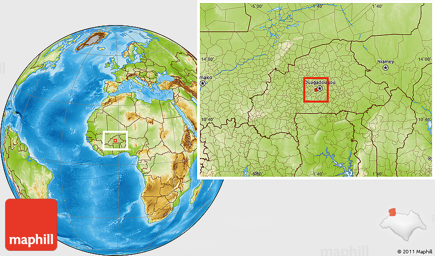 Physical Location Map of TanghinDassouri