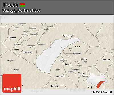 Classic Style 3D Map of Toece