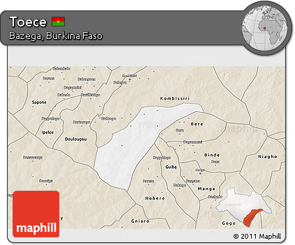 Classic Style 3D Map of Toece