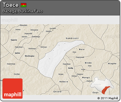 Classic Style 3D Map of Toece