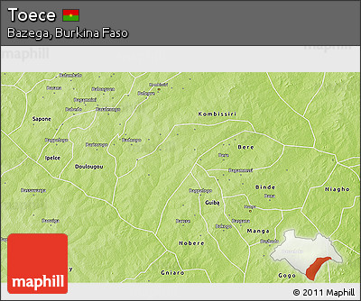 Physical 3D Map of Toece