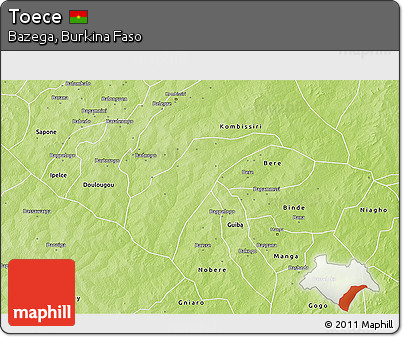 Physical 3D Map of Toece