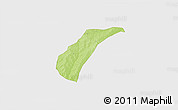 Physical 3D Map of Toece, single color outside