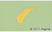 Savanna Style 3D Map of Toece, single color outside