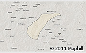 Shaded Relief 3D Map of Toece, semi-desaturated