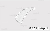 Silver Style 3D Map of Toece, single color outside