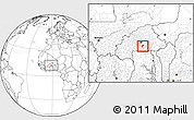 Blank Location Map of Toece, within the entire country