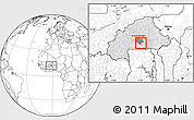 Blank Location Map of Toece, highlighted country, highlighted parent region