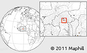 Blank Location Map of Toece, highlighted parent region, within the entire country