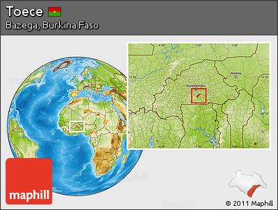 Physical Location Map of Toece