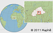 Savanna Style Location Map of Toece, highlighted country, highlighted parent region, within the entire country