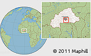 Savanna Style Location Map of Toece, highlighted country, highlighted parent region