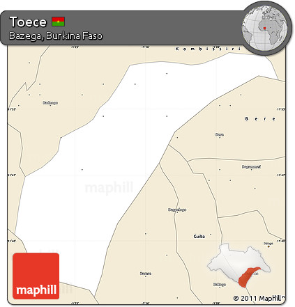 Classic Style Simple Map of Toece