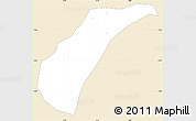 Classic Style Simple Map of Toece, single color outside