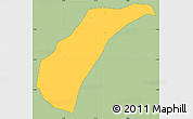 Savanna Style Simple Map of Toece, single color outside