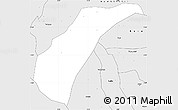 Silver Style Simple Map of Toece
