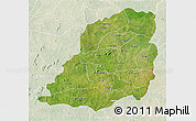 Satellite 3D Map of Bougouriba, lighten
