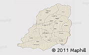 Shaded Relief 3D Map of Bougouriba, cropped outside